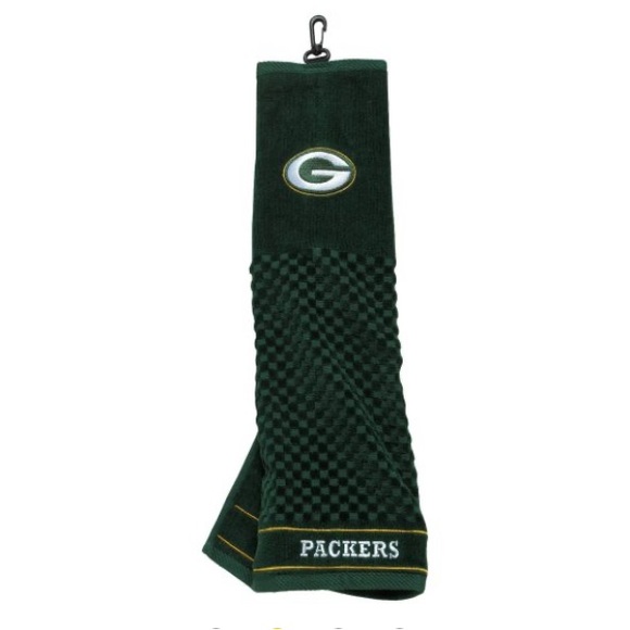 GREEN BAY PACKERS Embroidered Velour Golf Towel 16 x 25 inches - Picture 2 of 10